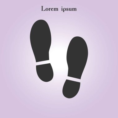 Ayak ayakkabılar simge siyah Künye. Düz tasarım stili.