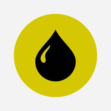 Petrol karakter. Petrol simgesi. Kan bağışı. Düz stil.