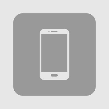 Smartphone simge vektör Illustration. Düz tasarım stili. 