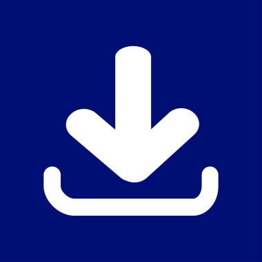 Simgesini indirin. Düğme yükleyin. Düz tasarım stili.