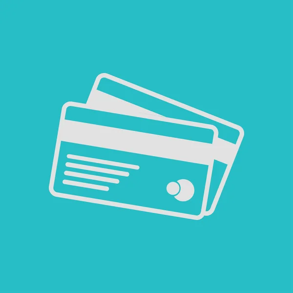 Εικονίδιο Πληρωμών Πιστωτική Κάρτα Διανύσματος Στυλ Επίπεδης Σχεδίασης — Διανυσματικό Αρχείο