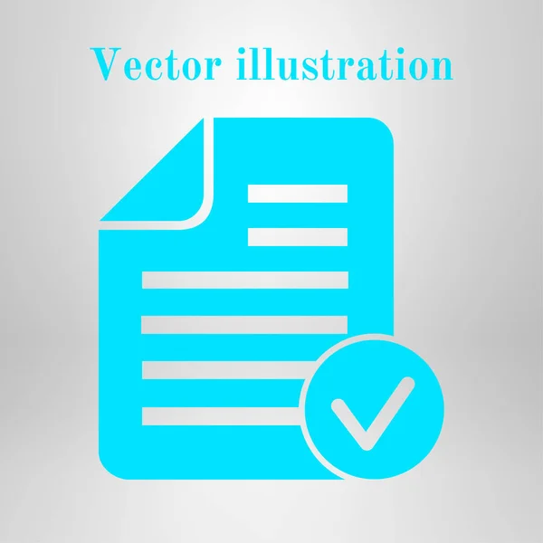 Document Icon Add Paper Attach Page — Stock Vector