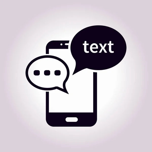 Teléfono Móvil Que Representa Chat Web Diálogo — Vector de stock