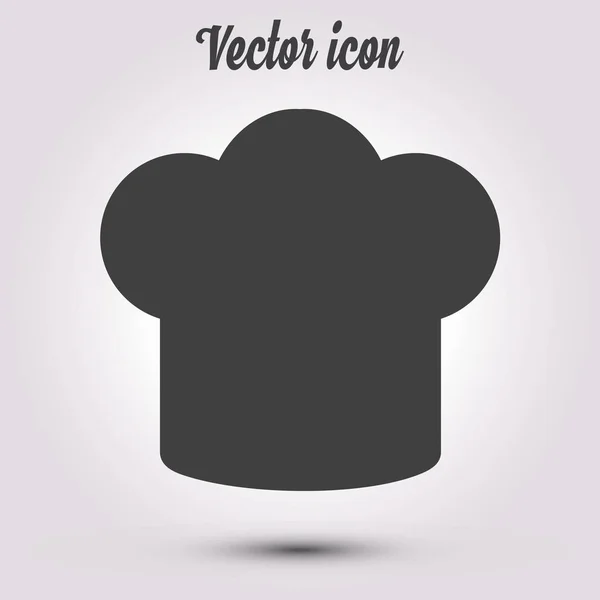 Chapeau Chef Signe Icône Chapeau Symbole Cuisson — Image vectorielle