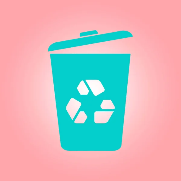 Trash Can Icon Delete Move Trash Clear Disk Space Vector — Stock Vector