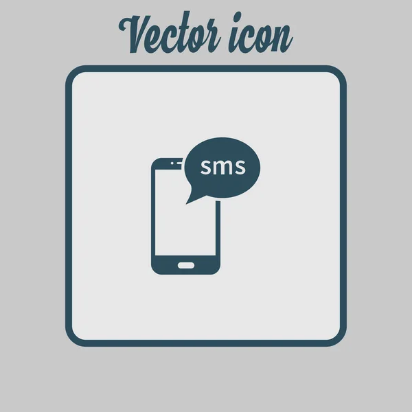 Teléfono Inteligente Correo Electrónico Sms Icono Signo Correo Móvil Símbolo — Vector de stock