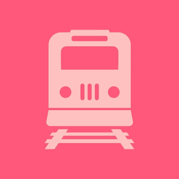 Tren Simgesi Metro Sembolü Tren Istasyonu Işareti — Stok Vektör