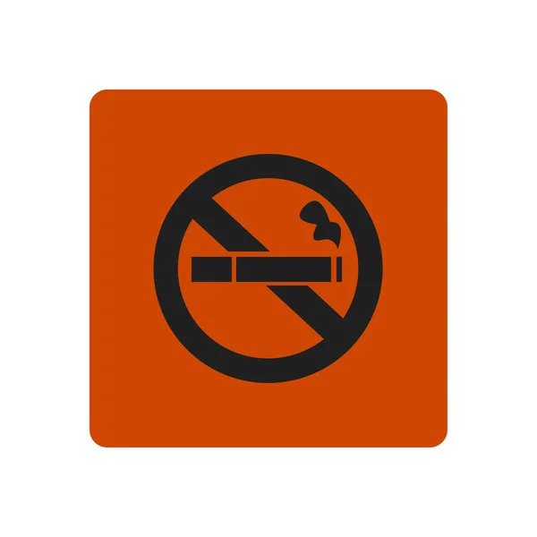 Ingen Rök Ikon Sluta Röka Symbol Vektorillustration Filter Tipped Cigarett — Stock vektor