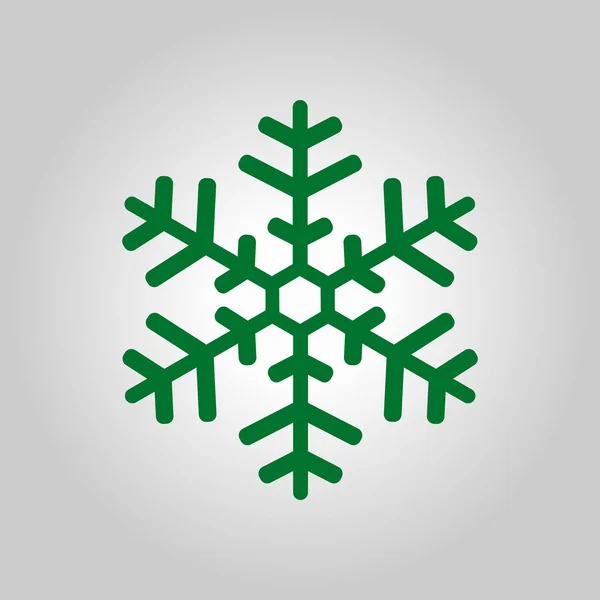 Kar Tanesi Simgesi Yılbaşı Dekorasyonu Tüm Noel Yeni Yıl Kutlamak — Stok Vektör