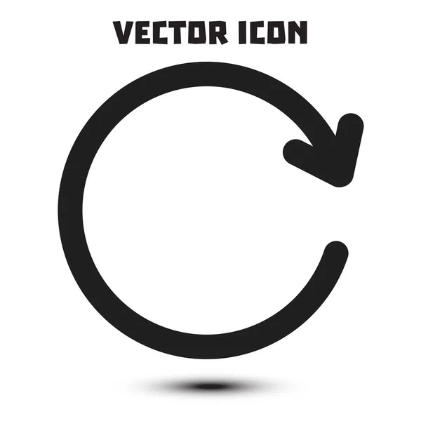 Sinal Seta Circular Vetor Icon Seta Que Move Para Direita — Vetor de Stock