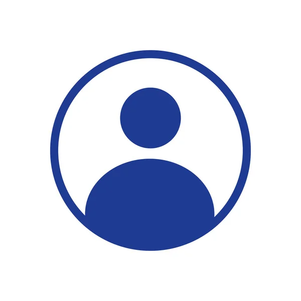 Mark Połączenia Ikonę Logowania Użytkownika Osoba Symbol Avatar Człowieka Płaski — Wektor stockowy
