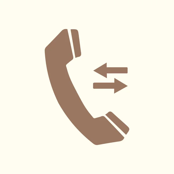Ikona Telefonu Plochý Design Styl Zpětné Vazby Symbolu — Stockový vektor
