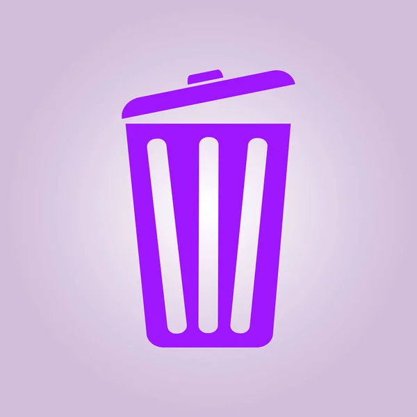 Søppel Kan Ikon Slett Flytt Til Trash Rydd Diskettplassen Vektorillustrasjon – stockvektor
