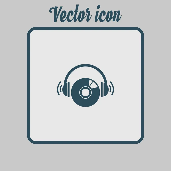 Icono Dvd Simbolo Disco Compacto Estilo Diseño Plano — Vector de stock