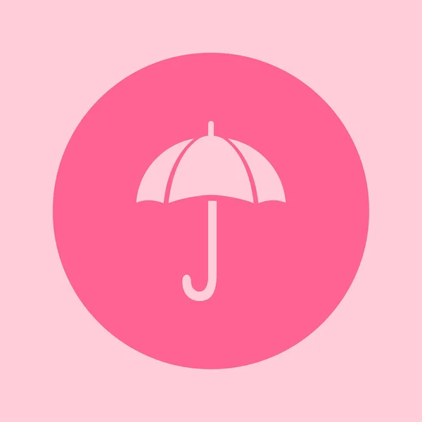 Umbrella Sign Icon Rain Protection Symbol Flat Design Style — Stock Vector