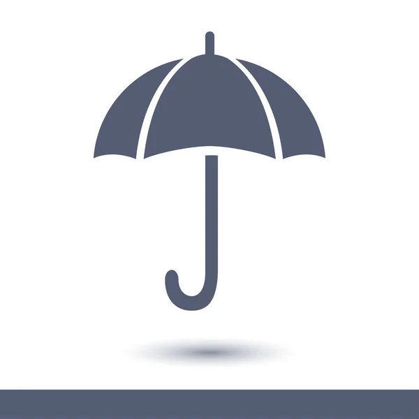 Umbrella Sign Icon Rain Protection Symbol Flat Design Style — Stock Vector