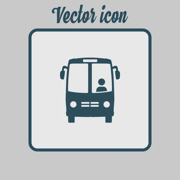 Icône Bus Symbole Bus Scolaire Trafic Touristique International Véhicules Confortables — Image vectorielle