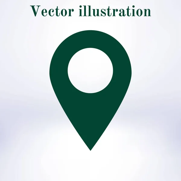 Icono Simple Pin Navegación Ilustración Vectorial — Archivo Imágenes Vectoriales