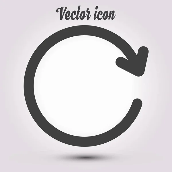 Sinal Seta Circular Vetor Icon Seta Que Move Para Direita — Vetor de Stock