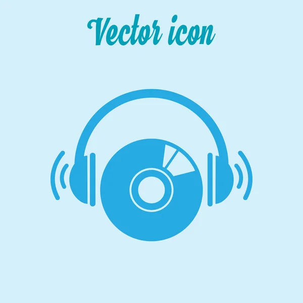 Icono Dvd Simbolo Disco Compacto Estilo Diseño Plano — Vector de stock