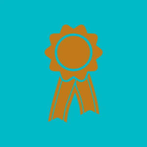 Badge Met Linten Pictogram Award Rozet Met Lint Zeppelin — Stockvector