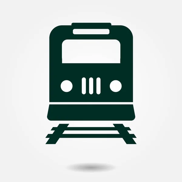 Train Icon Metro Symbol Railway Station Sign — Stock Vector