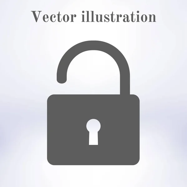 Icône Simple Cadenas Illustration Vectorielle — Image vectorielle