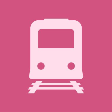 Tren simgesi. Metro sembolü. Tren istasyonu işareti.