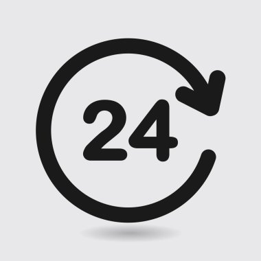 Saat saat etrafında bir gün simgesini açın..