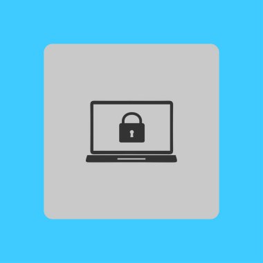 Internet güvenlik kavramı simgesi. Kimlik ve koruma simgesi.