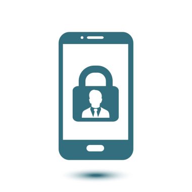 Internet güvenlik kavramı simgesi. Kimlik ve koruma simgesi.