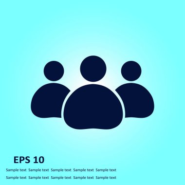 Takım iş simgesi. Ofis çalışanları ve iş takım.