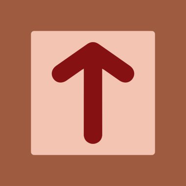 Ok simgesi. Kara navigasyonu için işaretçi yönünü.