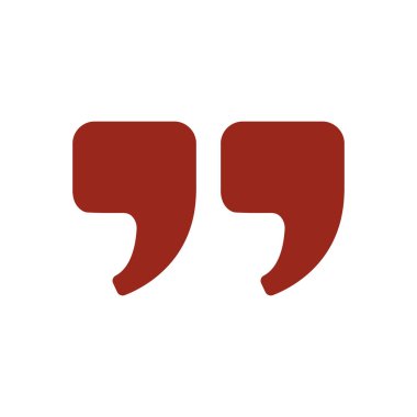 Konuşma simgesini. İletişim sembolü. Sohbet alıntı işareti.