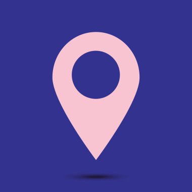 Basit gezinme simgesi, vektör illüstrasyonu