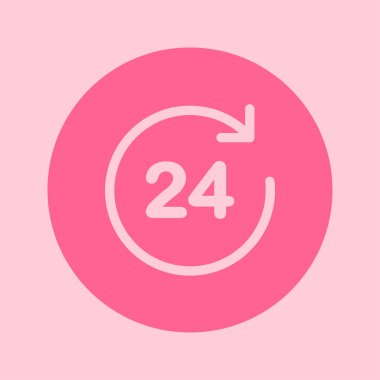 Saat saat etrafında bir gün simgesini açın..