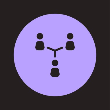 İletişim kavramı, vektör çizim basit simgesi