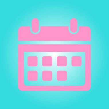 Vektör takvim simgesini. Önemli tarihler işareti. Düz tasarım stili.