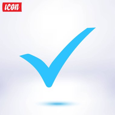 Basit işaretleme simgesi, vektör illüstrasyonu