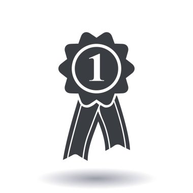  Kurdele simgesi ile rozet. Ödülü rozet şerit erkek ile.