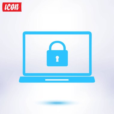 Internet güvenlik kavramı simgesi. Kimlik ve koruma simgesi.