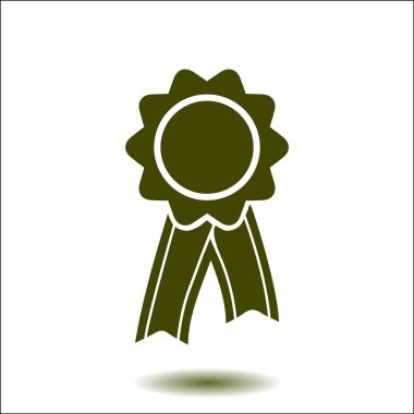  Kurdele simgesi ile rozet. Ödülü rozet şerit erkek ile.