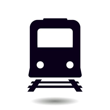 Tren simgesi. Metro sembolü. Tren istasyonu işareti.