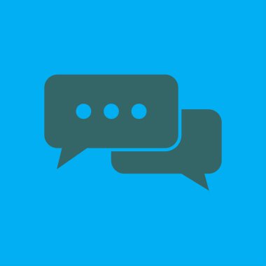 İletişim vektör çizim simgesi. Düz tasarım stili.