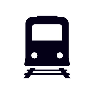 Tren simgesi. Metro sembolü. Tren istasyonu işareti.