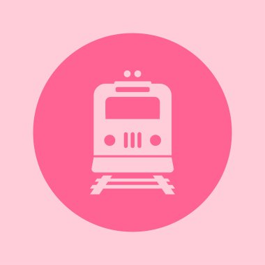 Tren simgesi. Metro sembolü. Tren istasyonu işareti.
