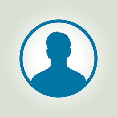 Kullanıcı simgesi simgesi. Kişi sembolü. İnsan avatarı. Düz stil.. 