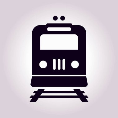 Tren simgesi. Metro sembolü. Tren istasyonu işareti.