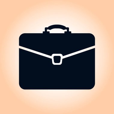 Evrak çantası ikonu, vektör illüstrasyonu. düz tasarım biçimi. 