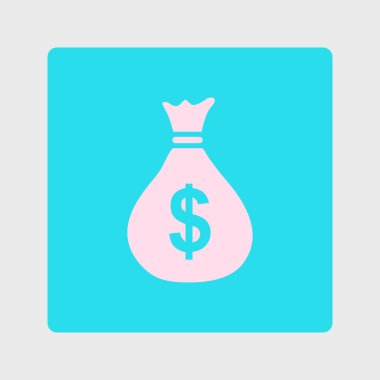 Doları Usd para birimi simgesi. Düz tasarım stili. 